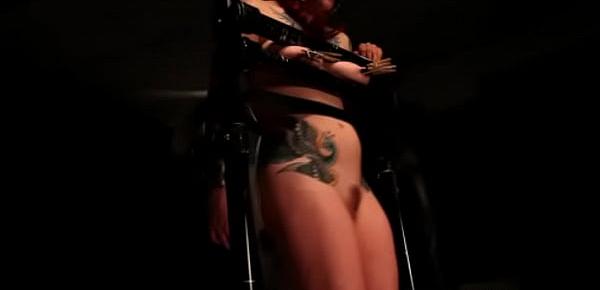  Lezdom mistresses bondage slave on rack
